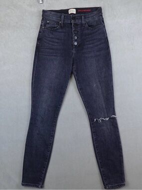 NWOT Alice + Olivia Denim Jeans Women 30 Good HR Ankle Skinny Black
